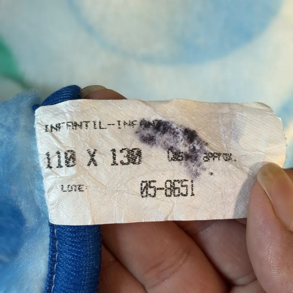 Vintage NovaTex Baby Blanket‎ Hot Air Balloon Nursery Animals Zoo Clouds 43 X 51